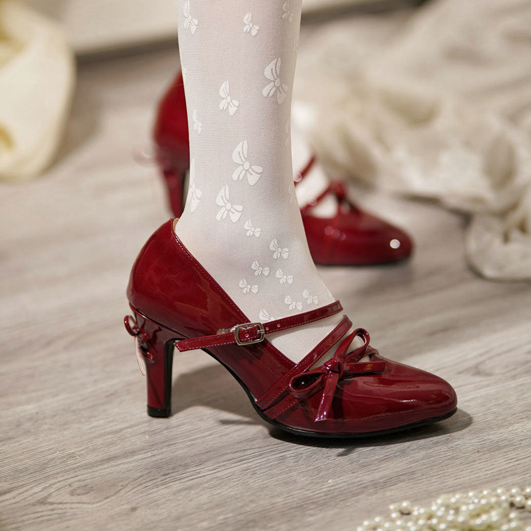 Lolita Bow Heels Shoes SE23203