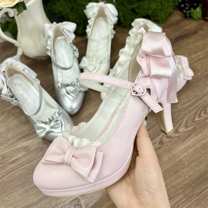 Lolita Bow Heels Shoes SE23894