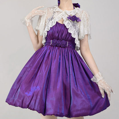 Lolita Bow Rose Flower Dress SE22775