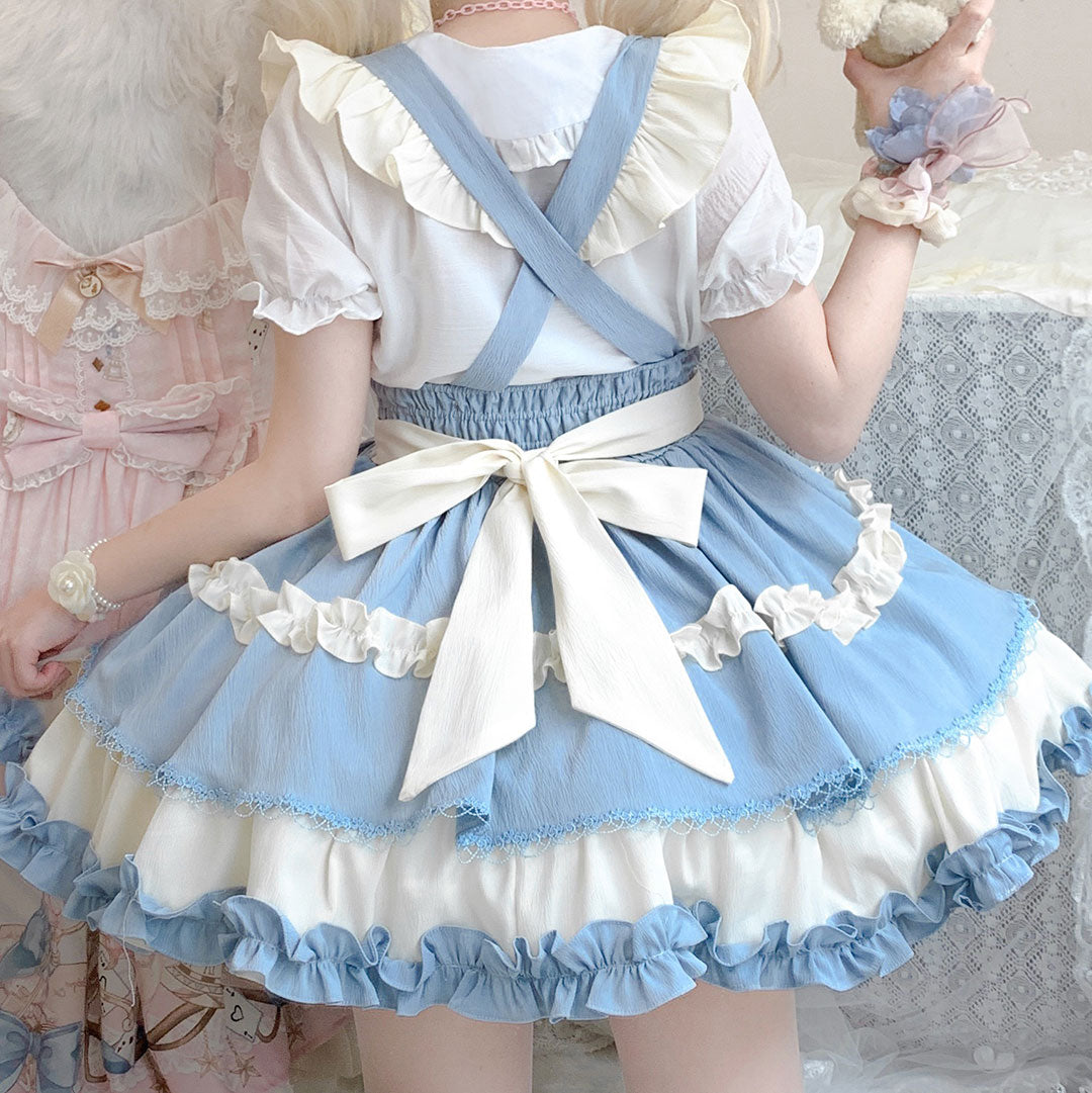 Lolita Bow Suspender Skirt SE23015