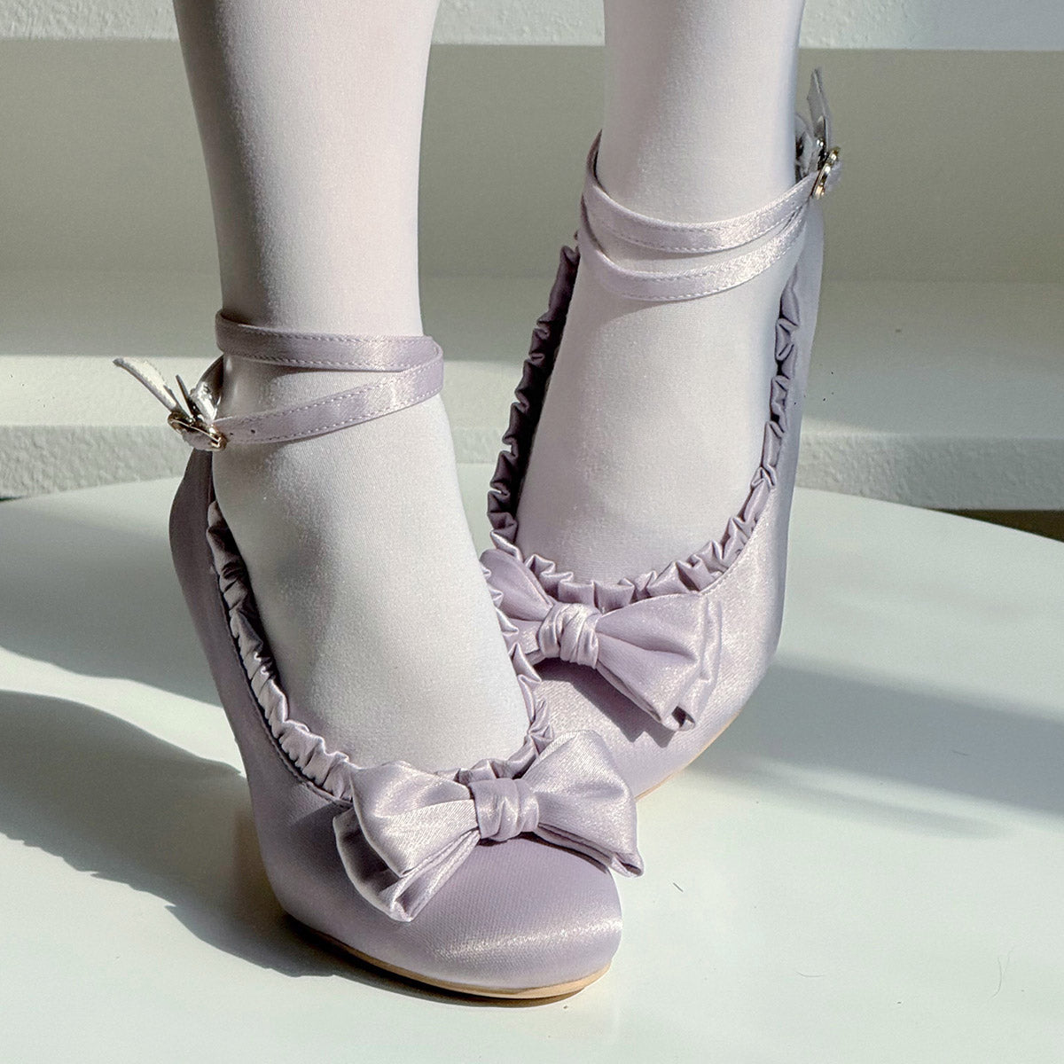 Lolita Elegant Bow Heels Shoes SE23772