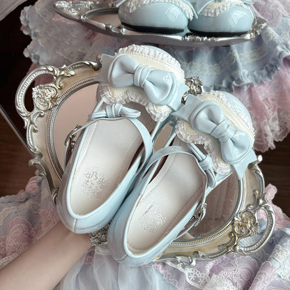 Lolita Lace Bow Heel Shoes SE23643