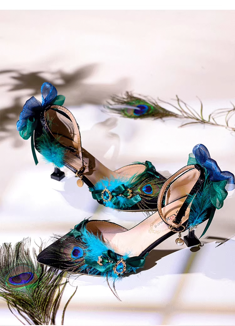 Lolita Peacock Heels Shoes SE23951