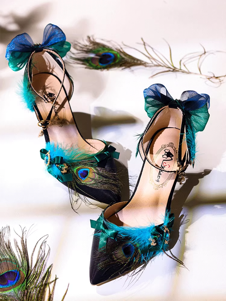 Lolita Peacock Heels Shoes SE23951
