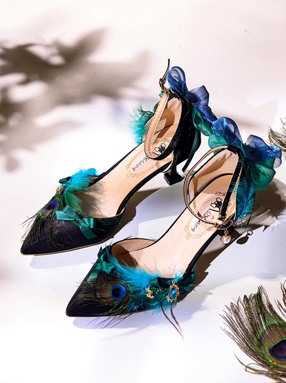Lolita Peacock Heels Shoes SE23951