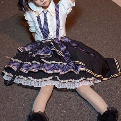 Lolita Plaid Skirt Suit SE23291