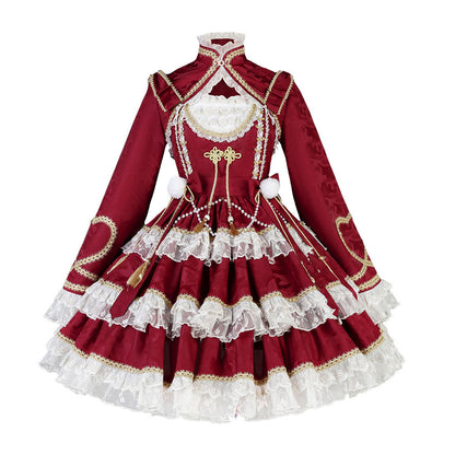 Lolita Red Dress Set SE23282