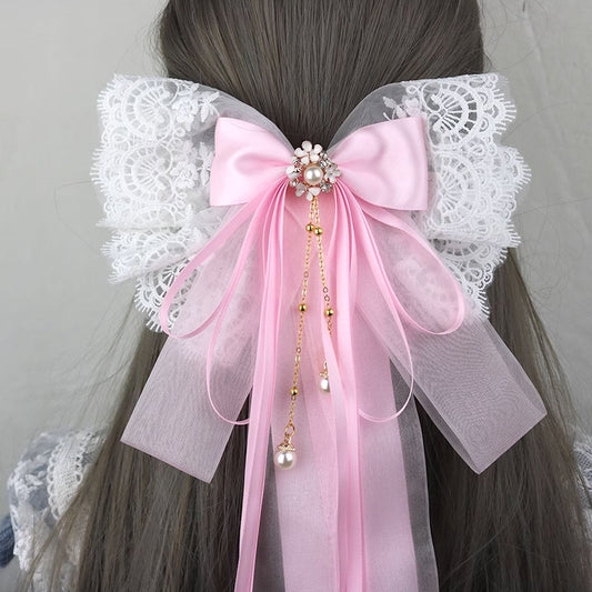 Long Tail Bow Hair Pin SE23006