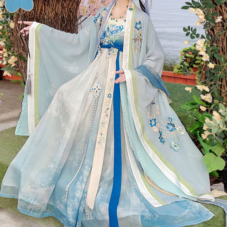 Lotus Blue Hanfu Dress SE22735