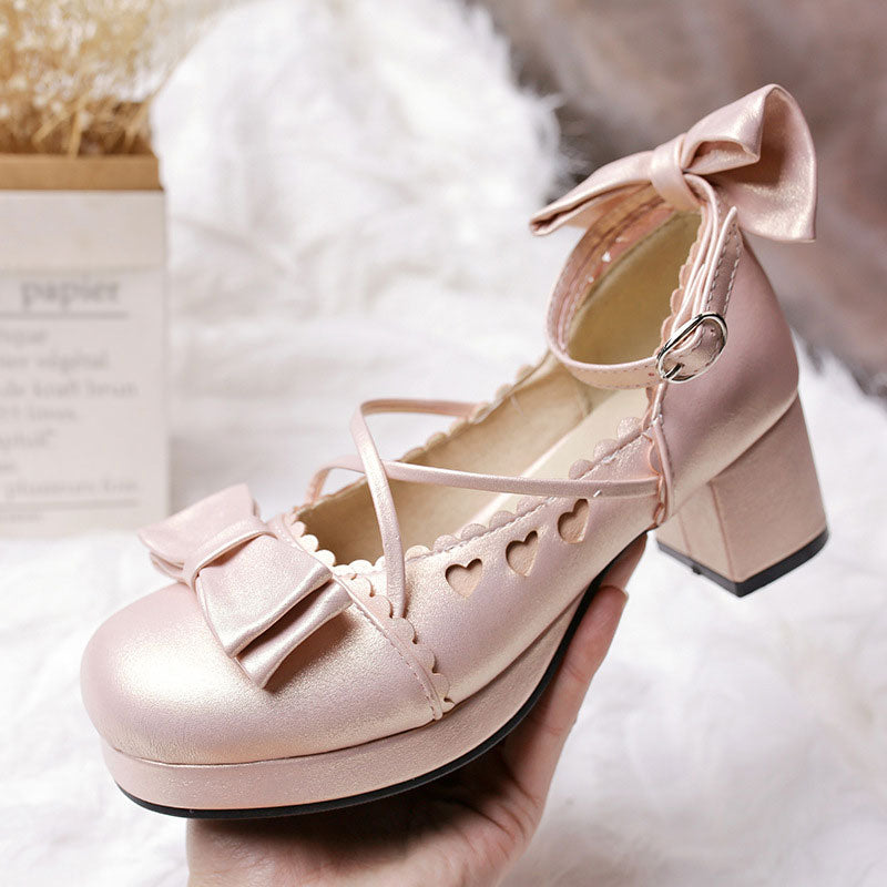 Love Bow Heels Shoes SE22932