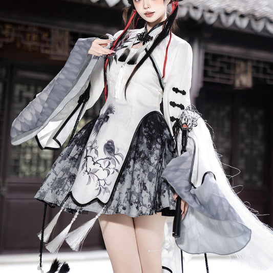 Magpie Flowing Tassel Hanfu Dress Set SE23879