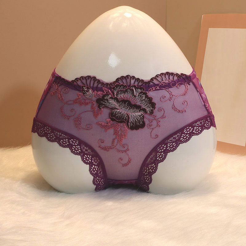 Lace Flower Embroidered Panties SE23619