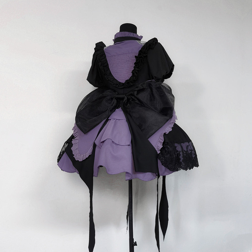Gothic Purple Dress with Bows SE23920