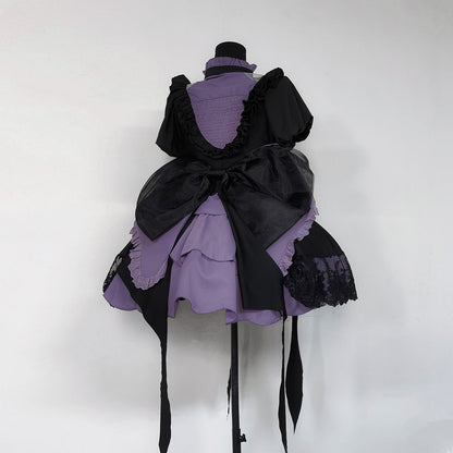 Gothic Purple Dress with Bows SE23920