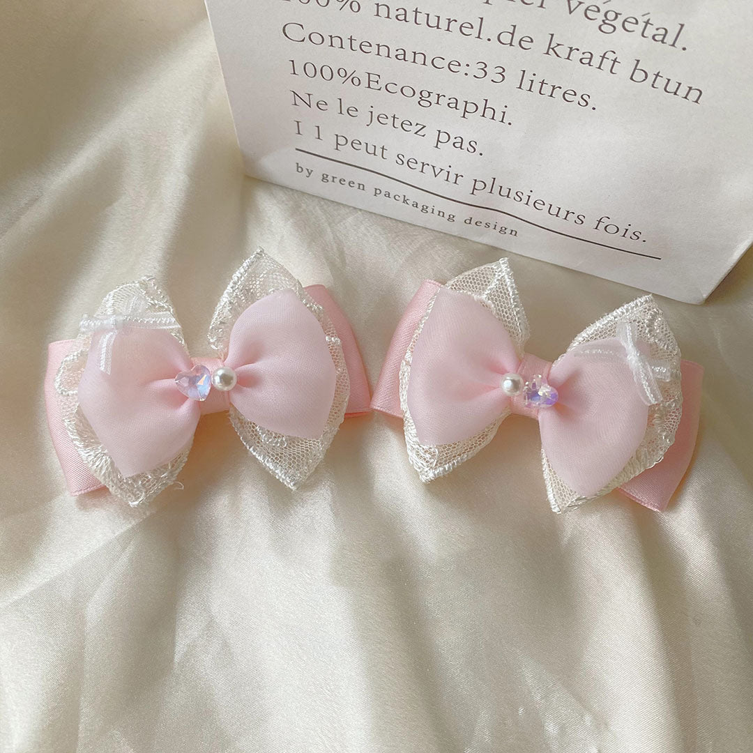 Pink Bow Hairpin SE23929