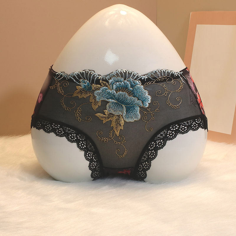 Lace Flower Embroidered Panties SE23619