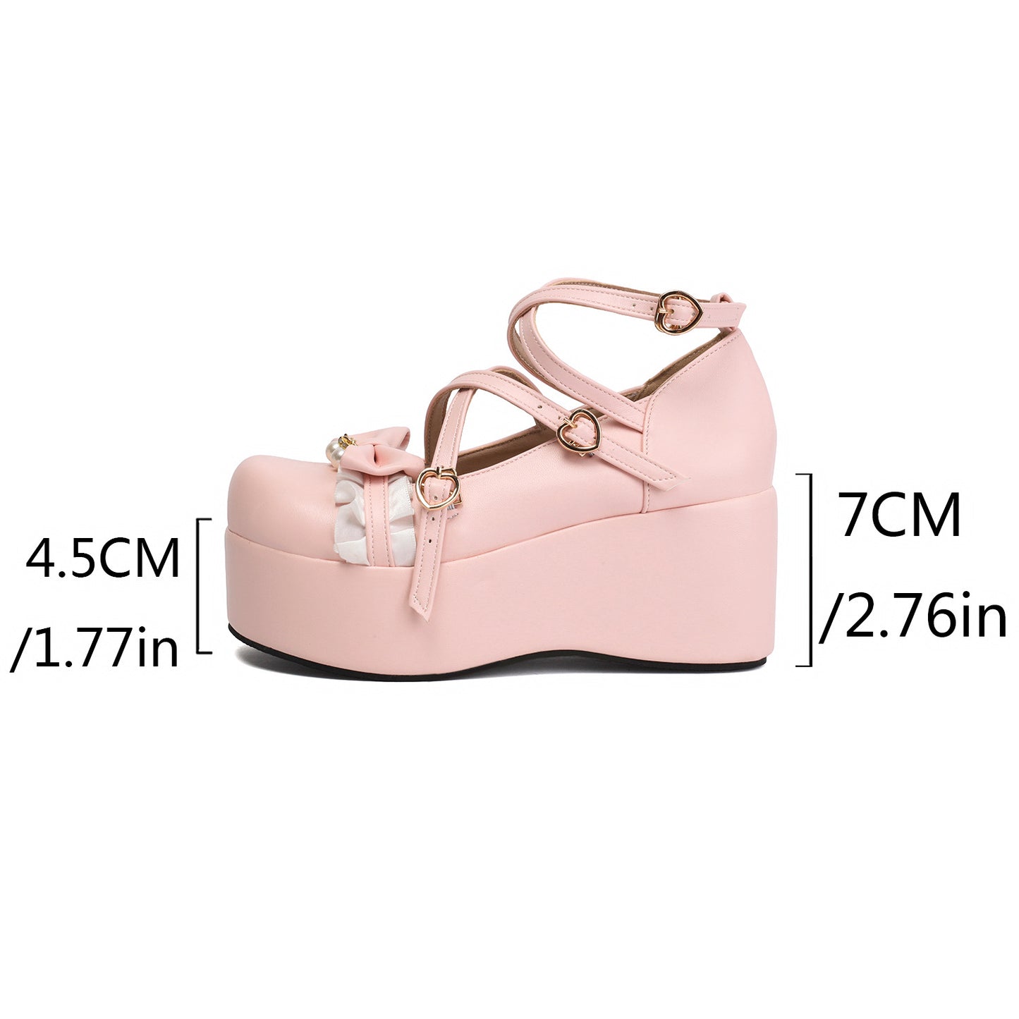 Lolita Bow Wedge Shoes SE23906