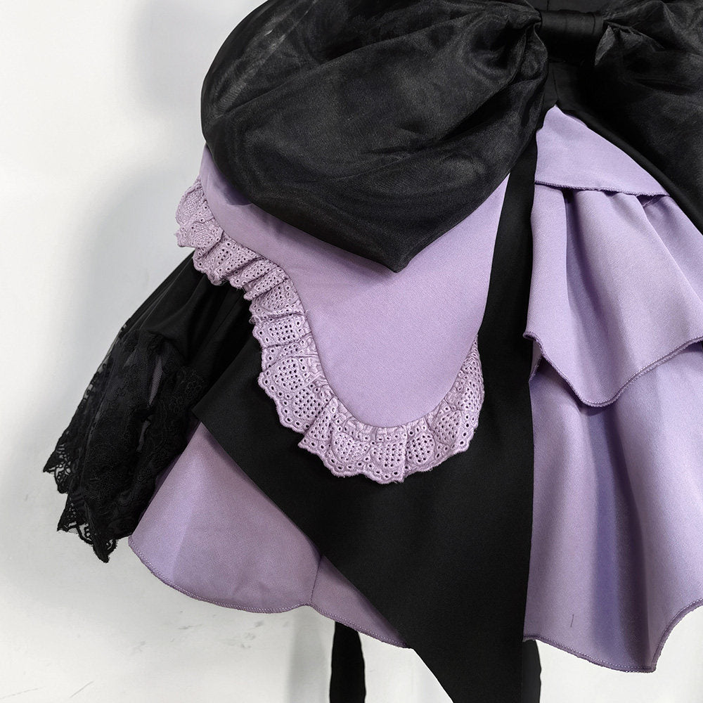 Gothic Purple Dress with Bows SE23920