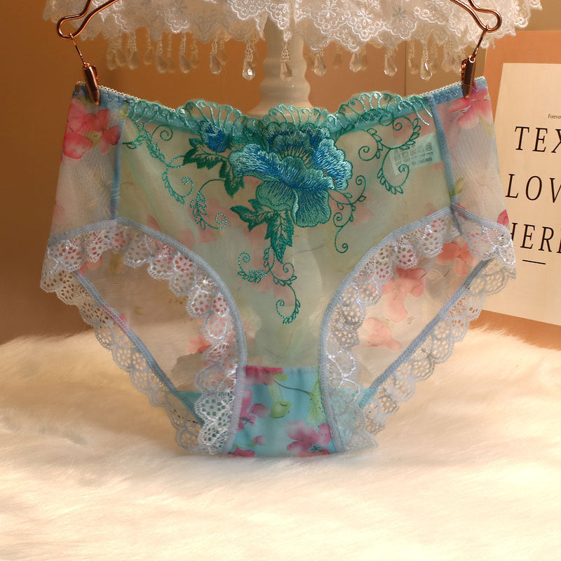 Lace Flower Embroidered Panties SE23619