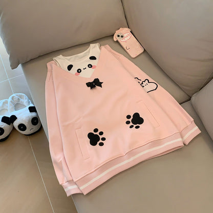 Bows Panda Sweatshirt SE23907