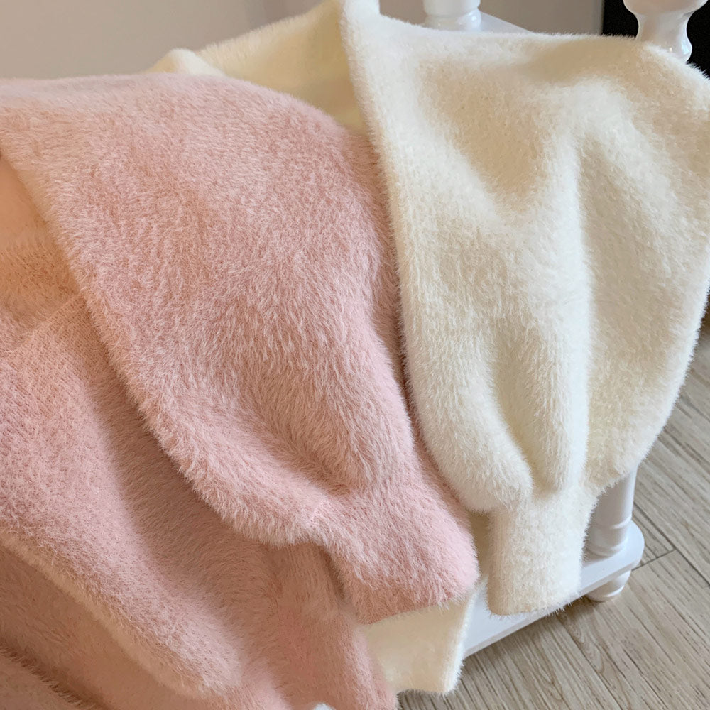 V-neck Knitted Cardigan Sweater SE23749