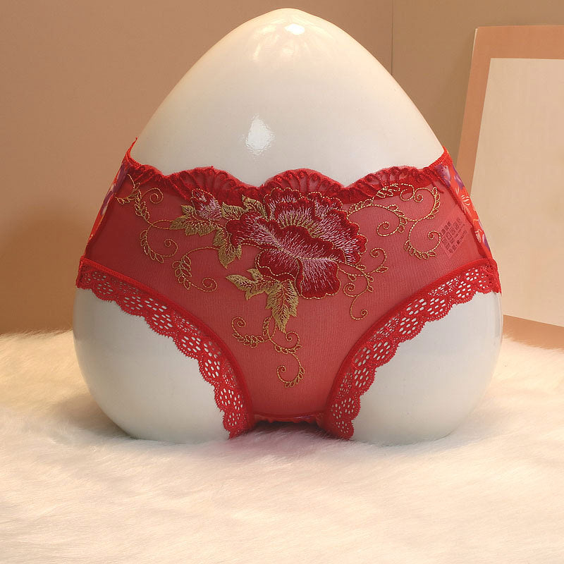 Lace Flower Embroidered Panties SE23619