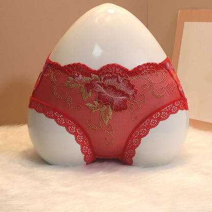 Lace Flower Embroidered Panties SE23619