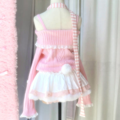 Pastel Floral Knitted Sweater SE23663