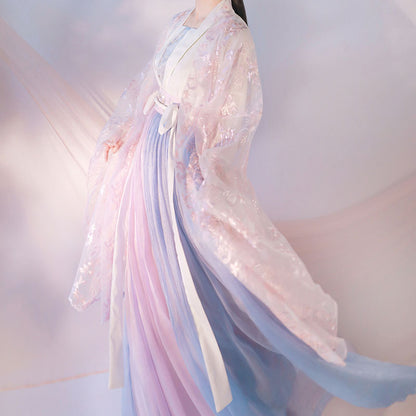 Pastel Flower Hanfu Dress Set SE22685