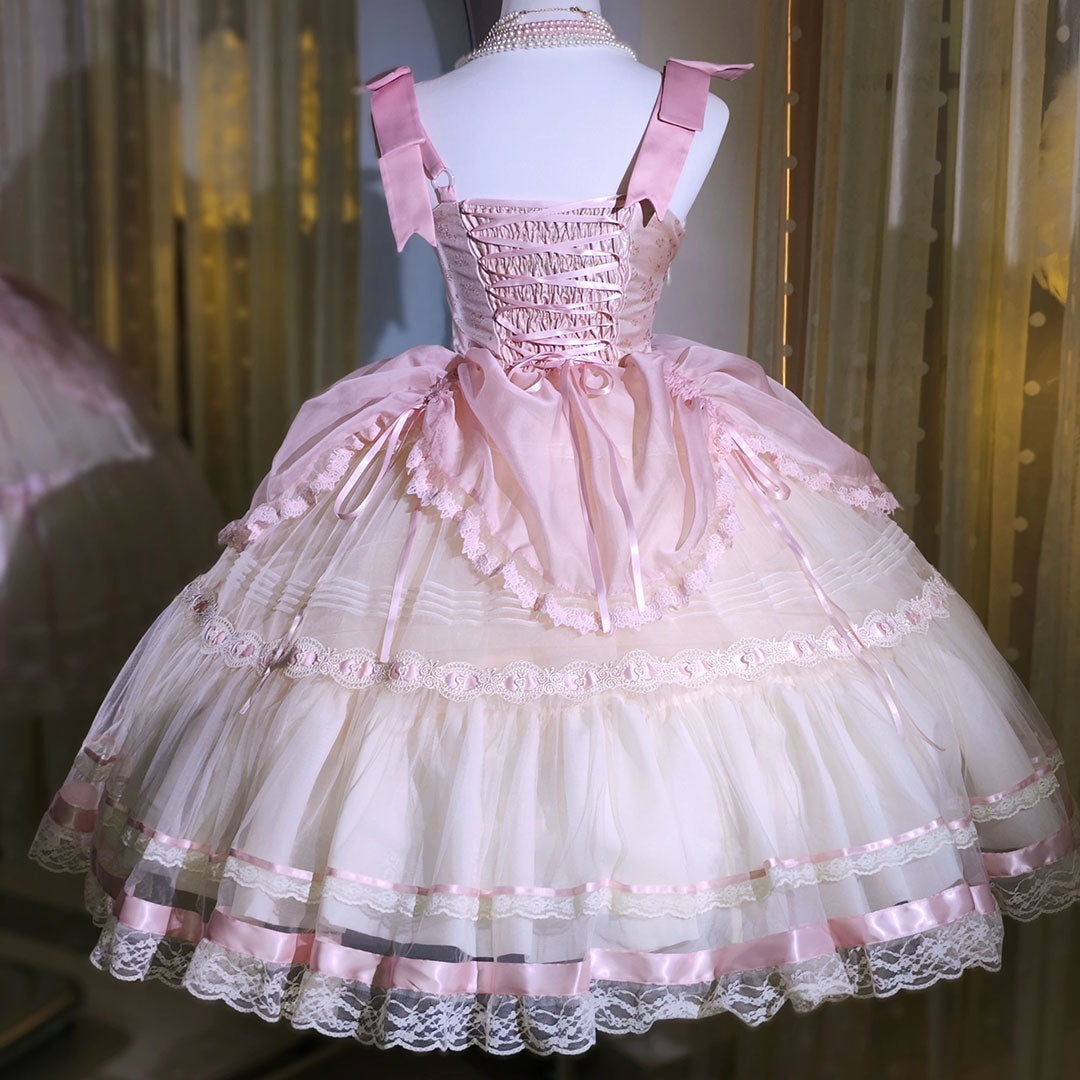 Pastel Lace Flower Princess Dress SE22890