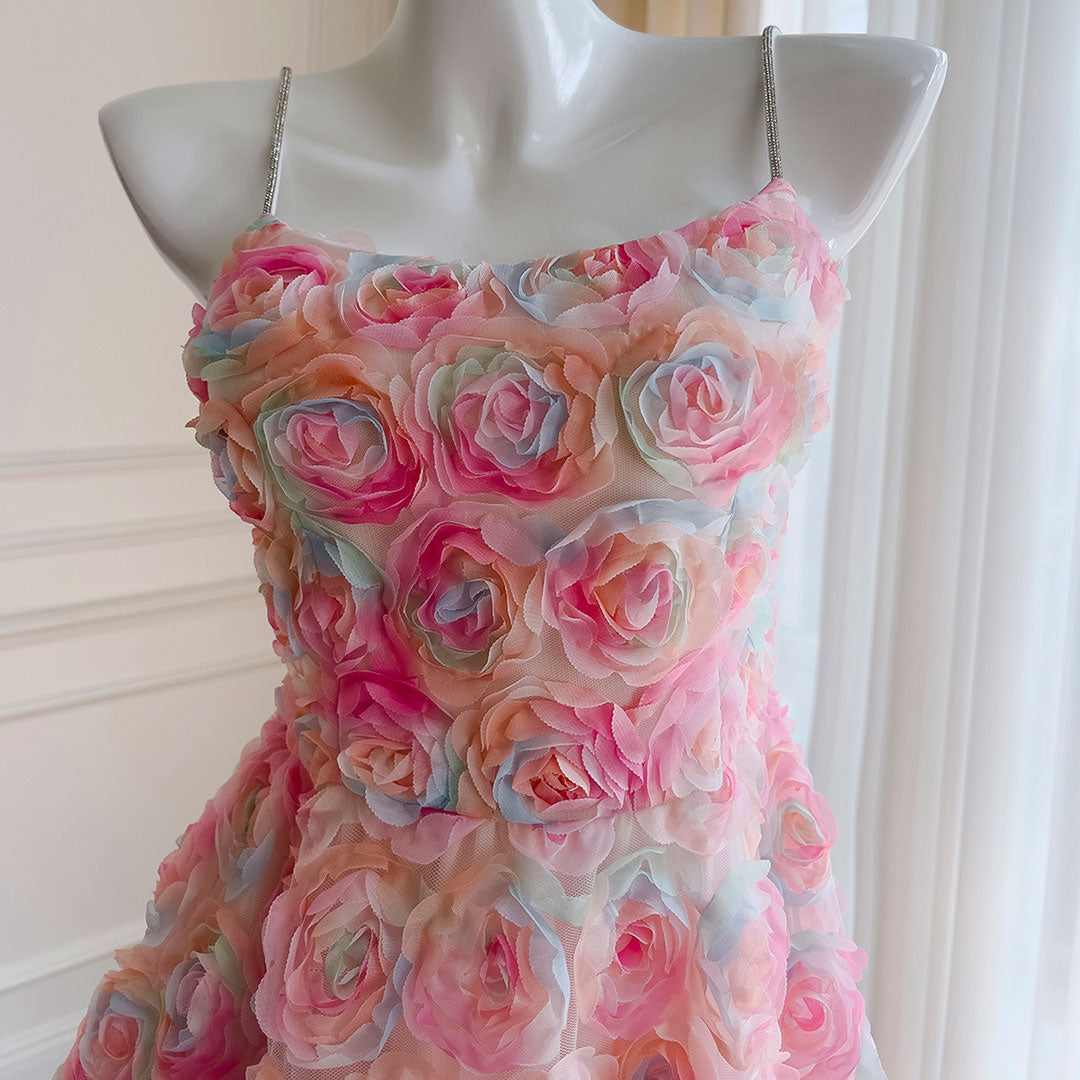 Pastel Mesh Floral Dress SE22858