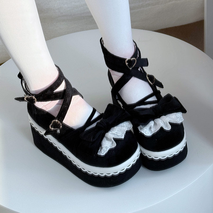 Pastel Mint Gradient Lolita Platform Heels SE23806