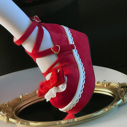 Pastel Mint Gradient Lolita Platform Heels SE23806