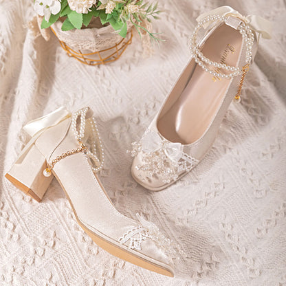 Pearl Butterfly Flower Shoes SE23371