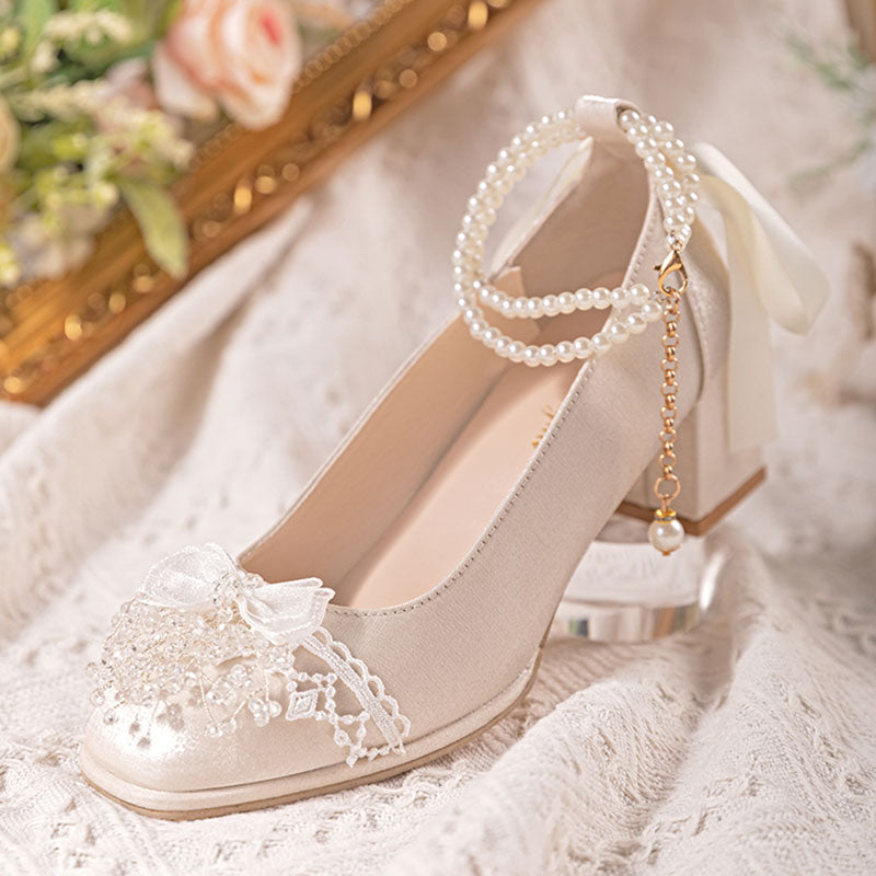 Pearl Butterfly Flower Shoes SE23371