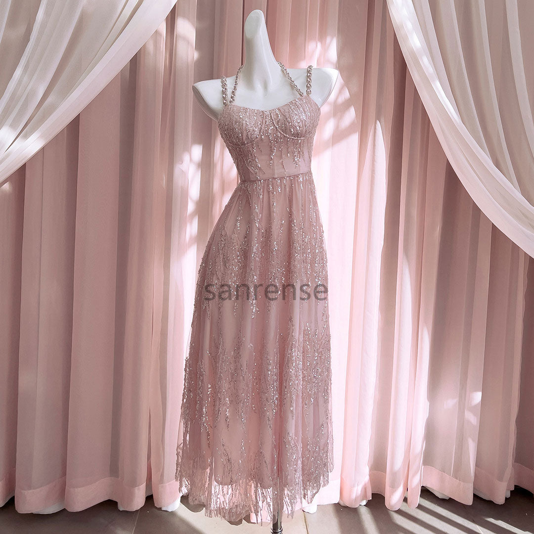 Pink Beaded Dress SE23313