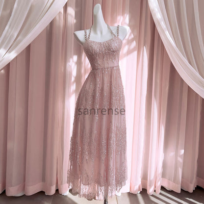 Pink Beaded Dress SE23313