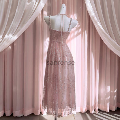 Pink Beaded Dress SE23313