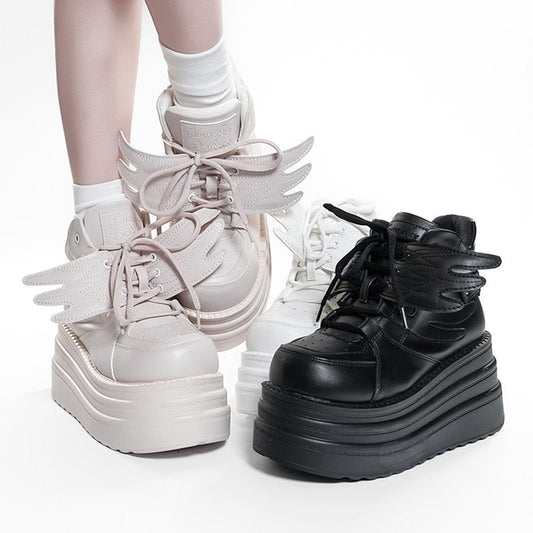 Platform Sneakers with Angel Wing SE23852