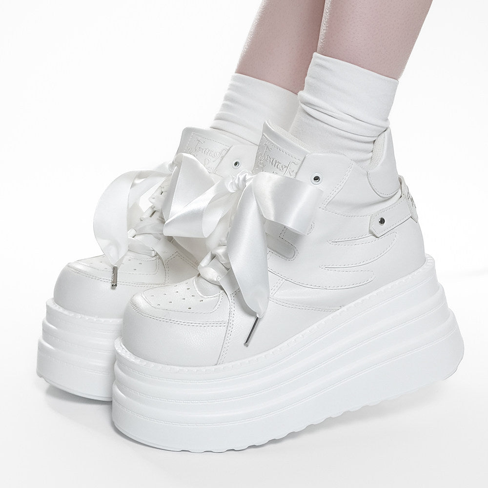Platform Sneakers with Angel Wing SE23852