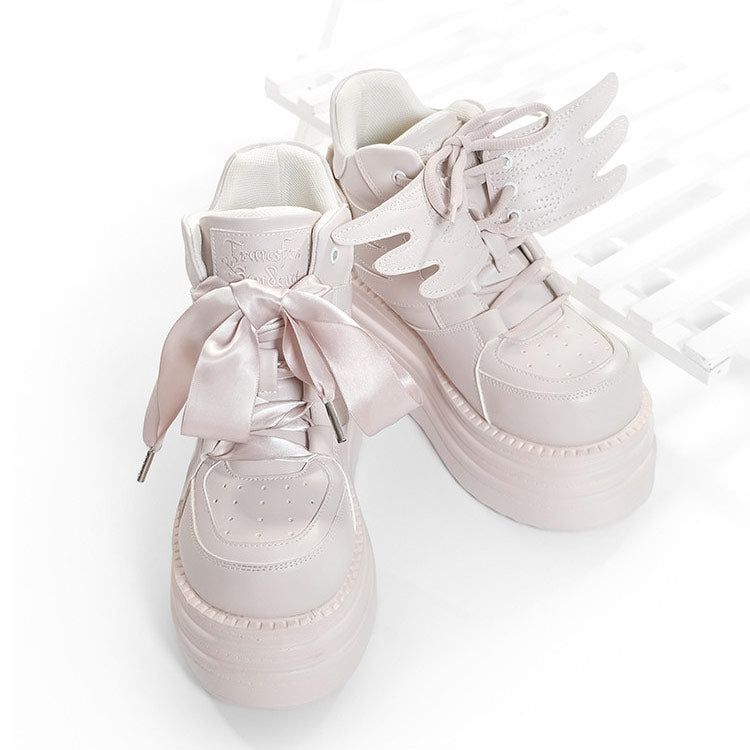 Platform Sneakers with Angel Wing SE23852