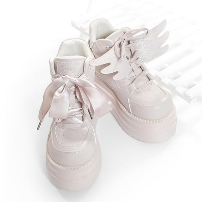 Platform Sneakers with Angel Wing SE23852