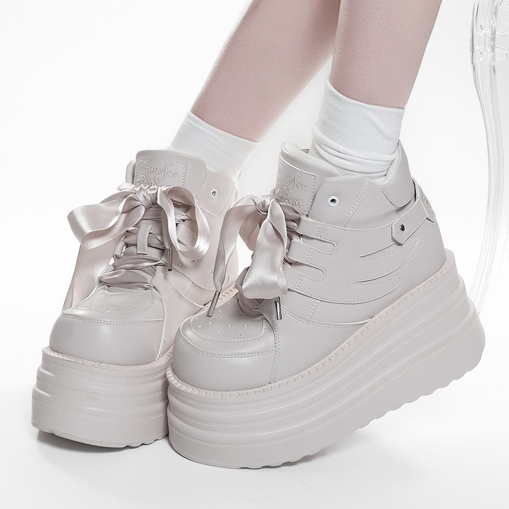 Platform Sneakers with Angel Wing SE23852