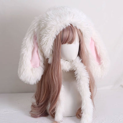 Plush Bunny Ear Warm Hat SE22981