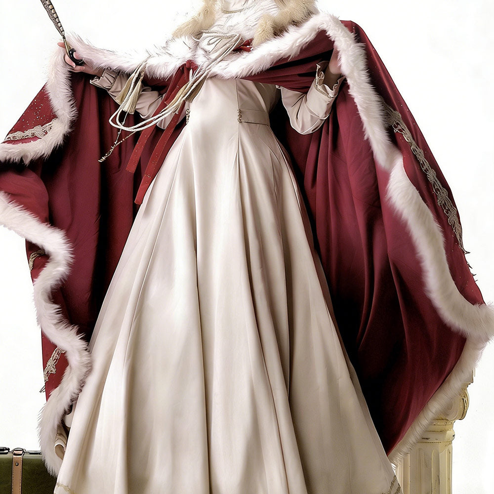Plush Hooded Cape SE23839