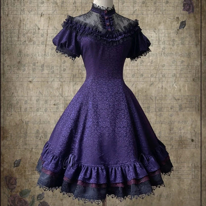 Purple Lace Dress SE23578