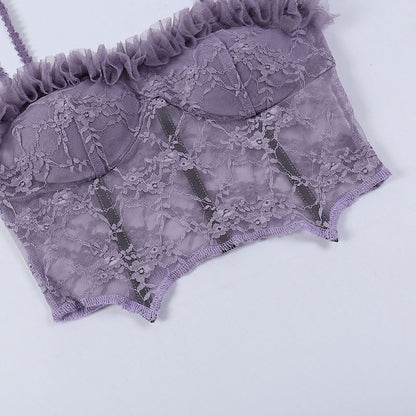 Purple Lace Flower Top SE22812