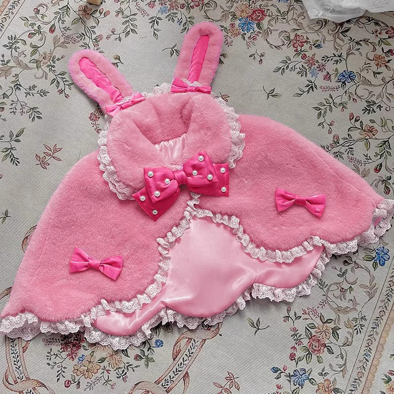 Rabbit Bow Cape Coat SE23768