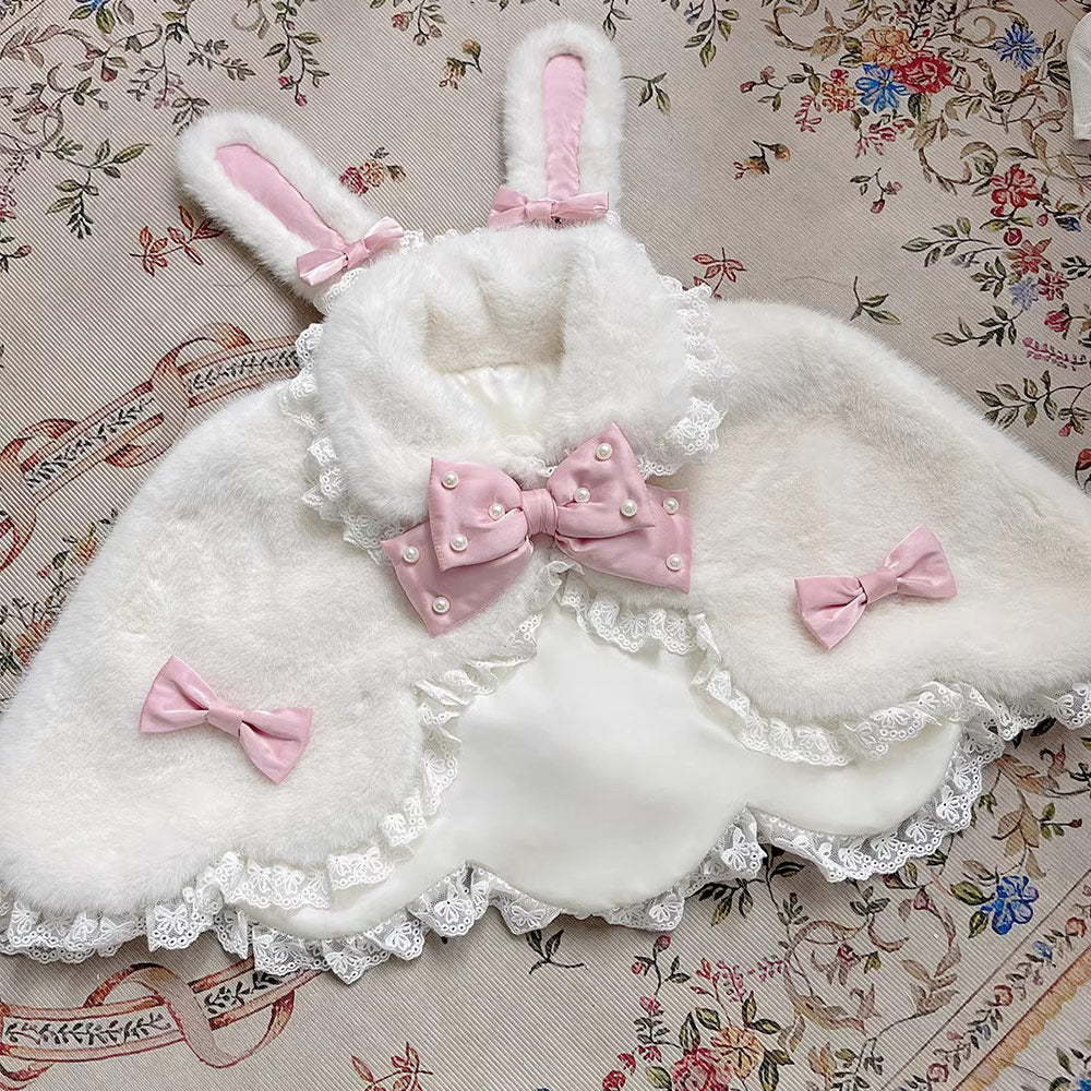 Rabbit Bow Cape Coat SE23768