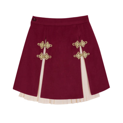 Rabbit Embroidery Coat Skirt Outfit SE23811